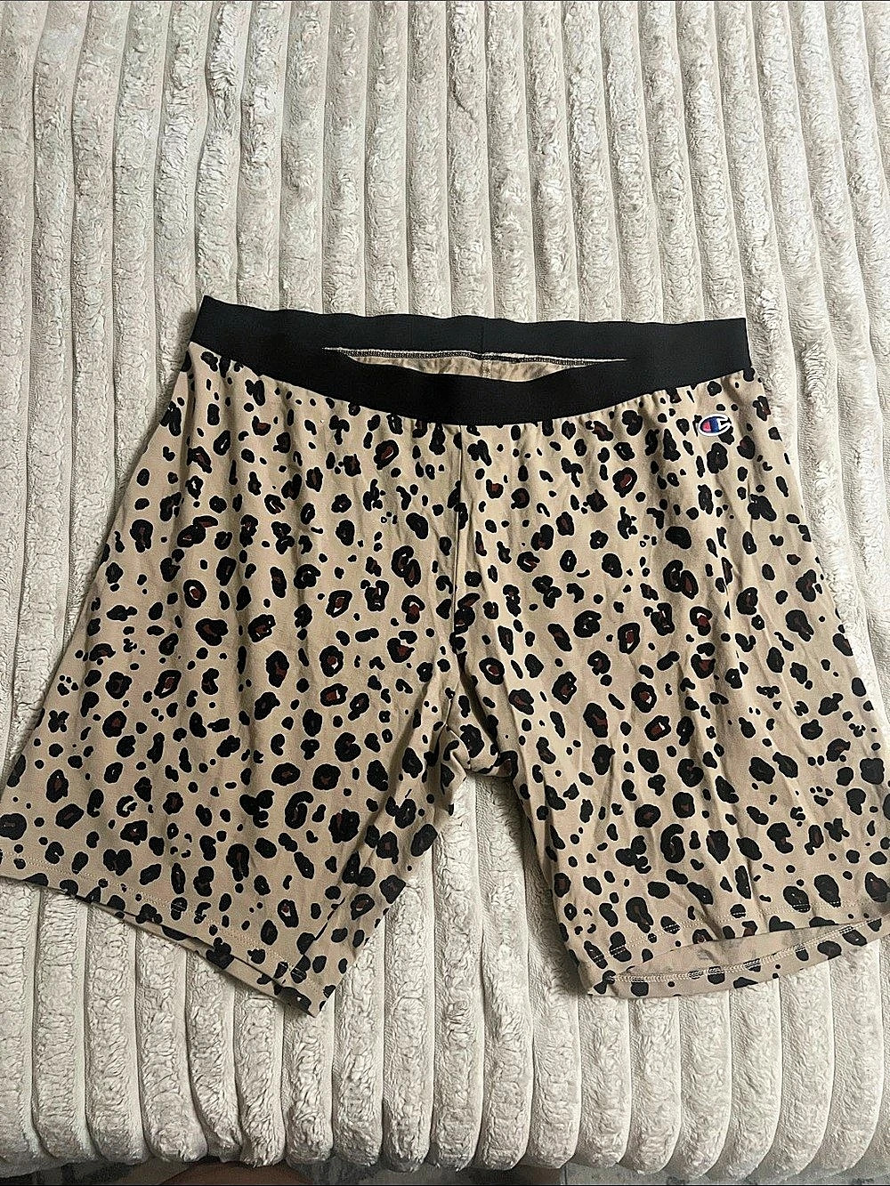 Champion Everyday Bike Shorts Leopard Print Brown & Black